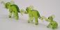 Preview: 3-teiliger Elefantenzug, grün