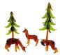 Preview: 3 Rehe mit 2 Tannen