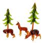 Preview: 3 Rehe mit 2 Tannen