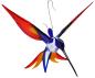 Preview: Hängevogel - Kolibri (dunkelblau-gelb-rot)