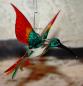 Preview: Hängevogel, Kolibri (türkis-gelb-rot)