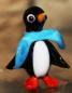 Preview: Pinguin mit Schal (hellblau)