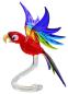 Preview: höhenverstellbarer Orchideenstab, Papagei (rot-grün-hellblau-dunkelblau)