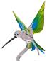 Preview: Orchideenstab - Kolibri (normale Ausführung / transp.hellblau-grün)