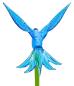 Preview: Pflanzenstecker mit Kolibri (hellblau)