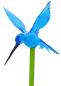 Preview: Pflanzenstecker mit Kolibri (hellblau)