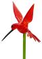 Preview: Pflanzenstecker mit Kolibri, rot