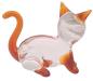 Preview: kleine Katze sitzend, transp.-braun