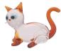 Preview: kleine Katze sitzend, transp.-braun