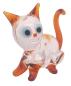 Preview: kleine Katze sitzend, transp.-braun