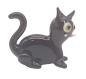 Preview: Katze sitzend (schwarz)