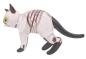 Preview: stehende Katze, (transp.-schwarz mit Streifen)