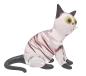 Preview: Katze, sitzend ( (transp.-schwarz mit Streifen)