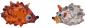Preview: 2 kleine Igel, (braun+transp.)