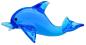 Preview: kleiner Delphin (hellblau)