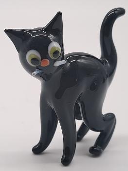 Katze stehend (schwarz)