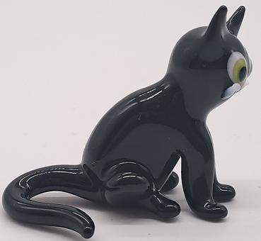 Katze sitzend (schwarz)