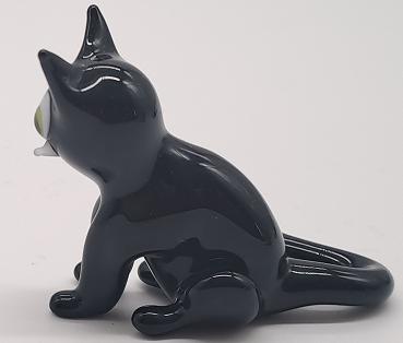 Katze sitzend (schwarz)
