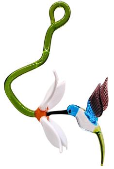 Preview: Blüte mit Kolibri, hängend