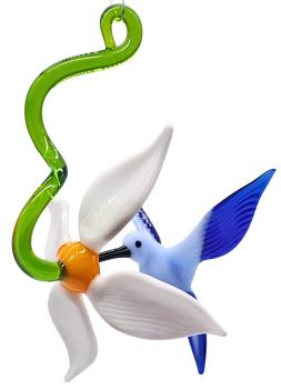Blüte mit Kolibri, hängend