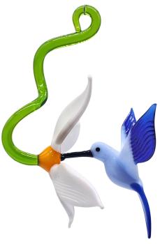 Blüte mit Kolibri, hängend