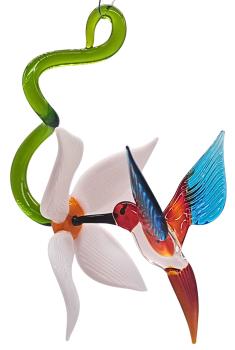 Preview: Blüte mit Kolibri, hängend