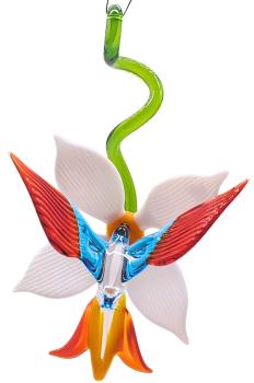 Blüte mit Kolibri, hängend