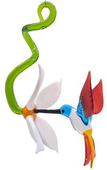 Blüte mit Kolibri, hängend