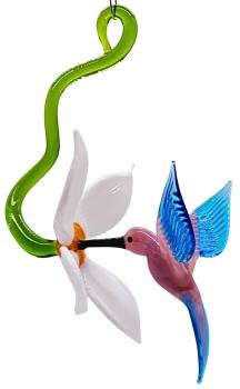 Preview: Blüte mit Kolibri, hängend