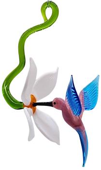 Preview: Blüte mit Kolibri, hängend