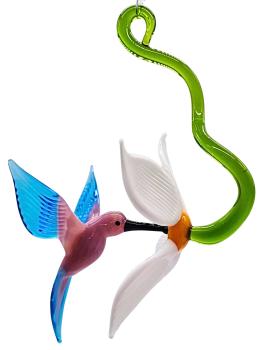 Preview: Blüte mit Kolibri, hängend