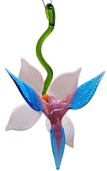 Blüte mit Kolibri, hängend