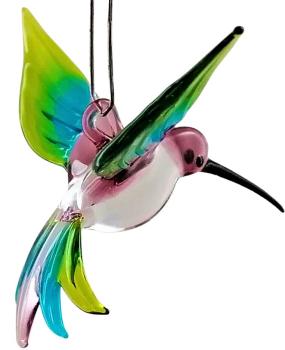 Preview: Hängevogel - Kolibri/klein (lila-hellblau-grün)