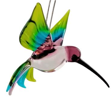 Preview: Hängevogel - Kolibri/klein (lila-hellblau-grün)