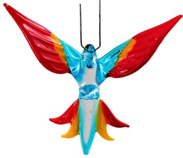 Preview: Hängevogel - Kolibri/klein (hellblau-gelb-rot)