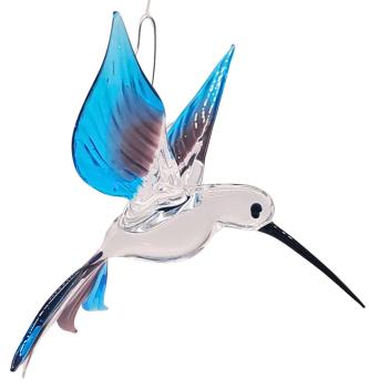 Preview: Hängevogel, Kolibri ( transp.-lila-blau)