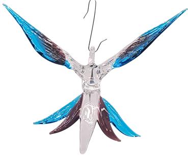 Hängevogel, Kolibri ( transp.-lila-blau)