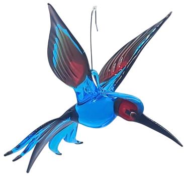 Preview: Hängevogel, Bienenfresser (blau-rot/schwarzer Rand)