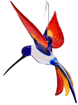 Hängevogel - Kolibri (dunkelblau-gelb-rot)