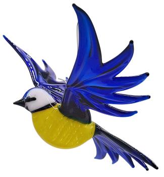 Preview: Hängevogel - Blaumeise (dunkelblau-gelb)
