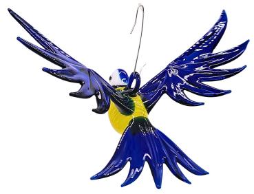 Preview: Hängevogel - Blaumeise (dunkelblau-gelb)