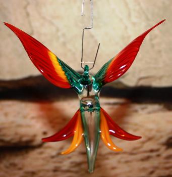 Hängevogel, Kolibri (türkis-gelb-rot)
