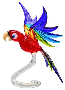 Preview: höhenverstellbarer Orchideenstab, Papagei (rot-grün-hellblau-dunkelblau)