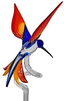 Preview: Orchideenstab - Kolibri (normale Ausführung/dunkelblau-gelb-rot)