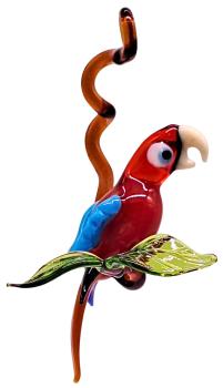 Preview: Hängevogel, Papagei auf Ast - klein