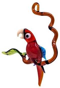 Preview: Hängevogel, Papagei auf Ast - klein