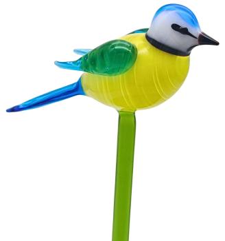 Pflanzenstecker mit Blaumeise