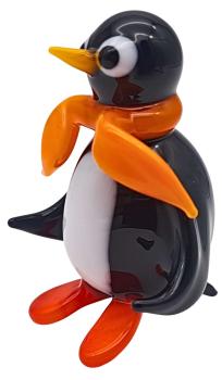 Preview: Pinguin mit Schal (gelb)