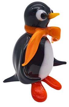 Preview: Pinguin mit Schal (gelb)