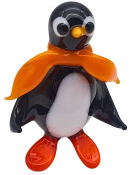 Pinguin mit Schal (gelb)